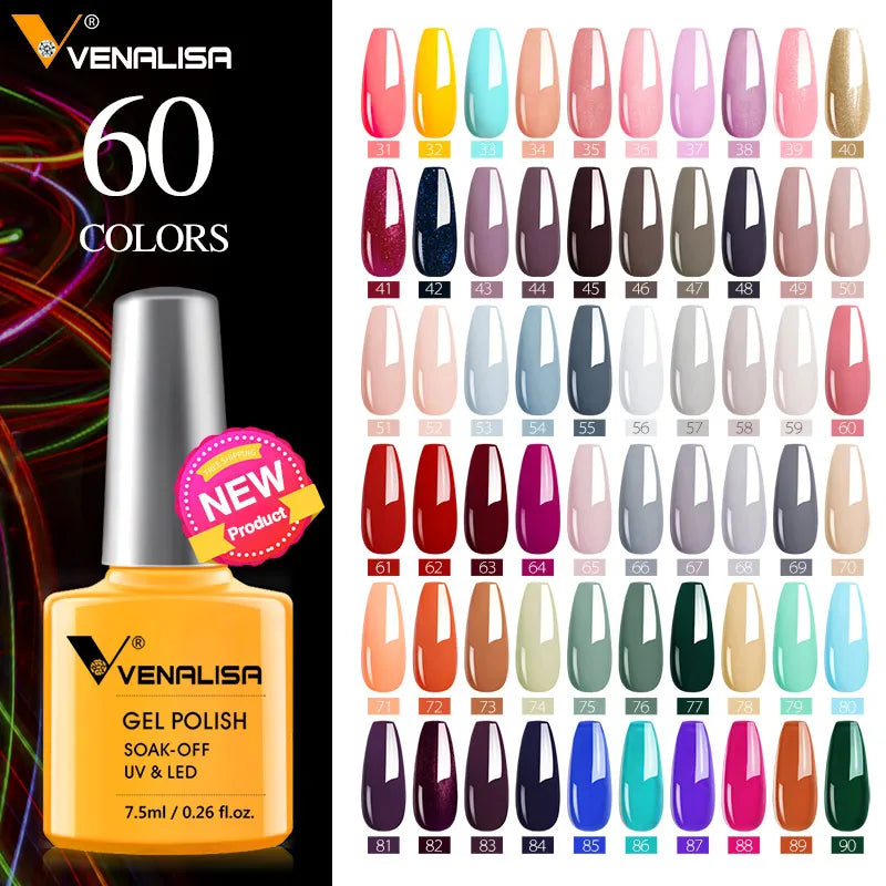 Gel Nagellack - 60 Farben